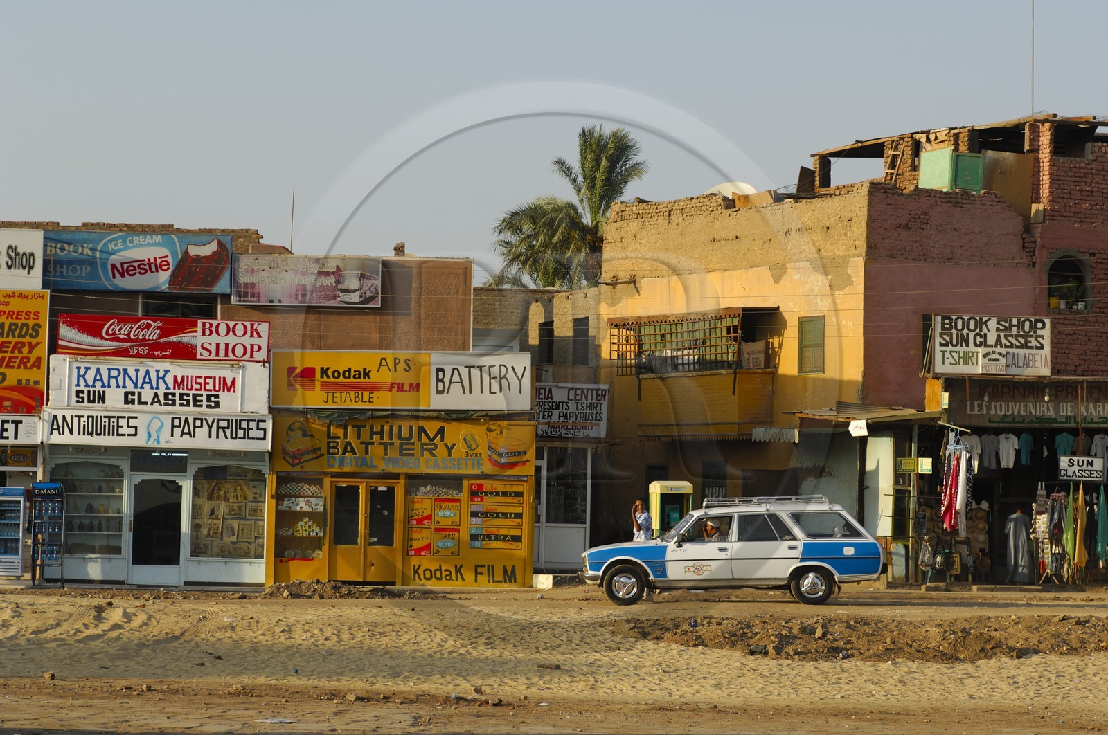 Egypt, Upper Egypt, Nile Valley, Luxor, an old peugeot taxi