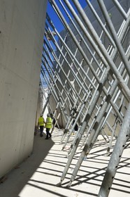 France, Dordogne (24), Montignac, chantier du futur Centre International de l'Art pariétal de Montignac-Lascaux (Lascaux 4)