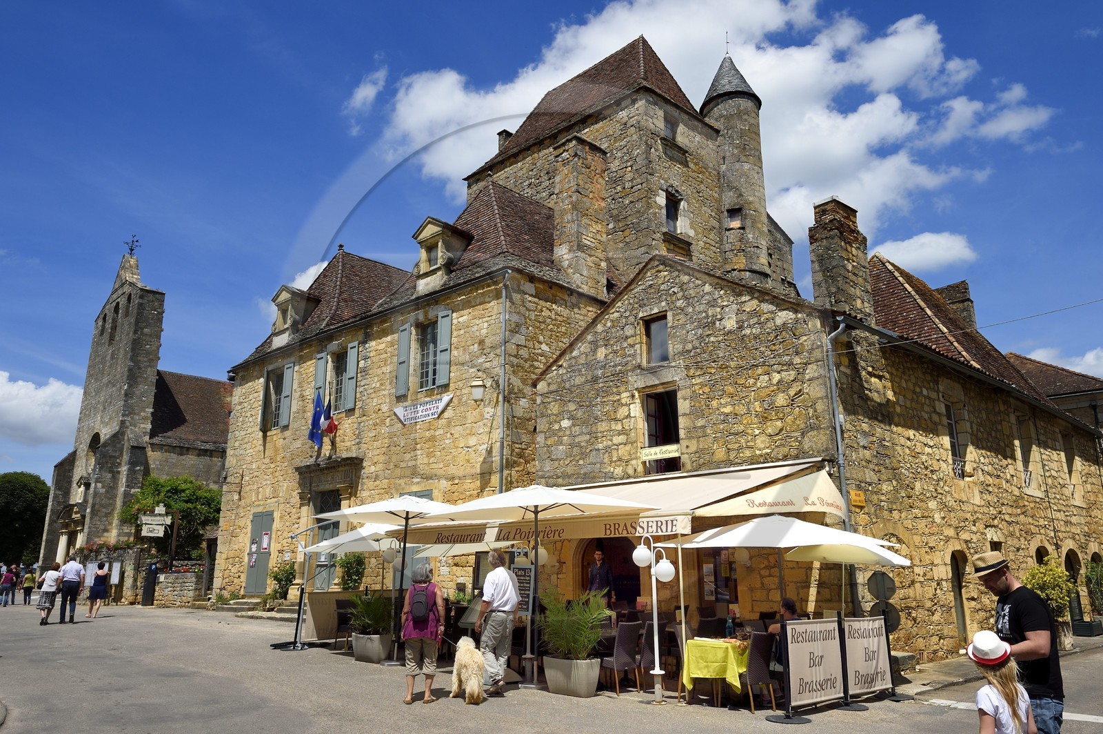 France, Dordogne (24), Périgord Noir, vallée de la Dordogne, vallée de la Dordogne, Domme, labellisé Les Plus Beaux Villages de France