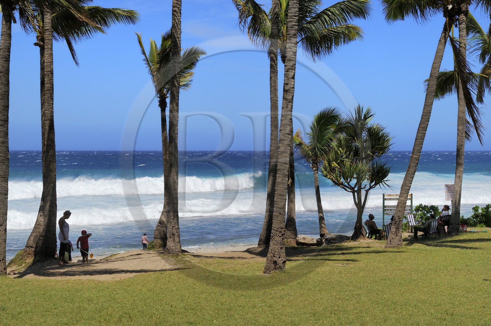 France, île de la Réunion, la côte sud, plage de Grand-Anse