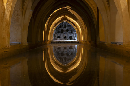 Spain, Andalusia, Seville, the Alcazar of Seville (Reales Alcazares de Sevilla), listed as World Heritage by UNESCO, Royal Baths of Dona Maria de Padilla