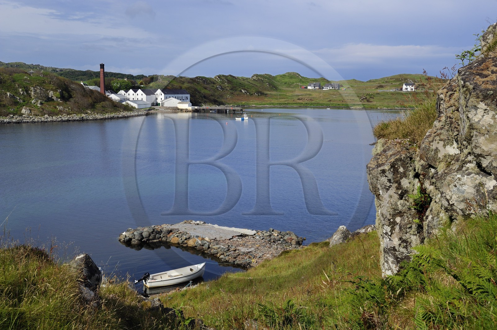 Royaume-Uni, Ecosse, Hébrides intérieures, Ile de Islay, Port Ellen, distillerie de whisky Lagavulin