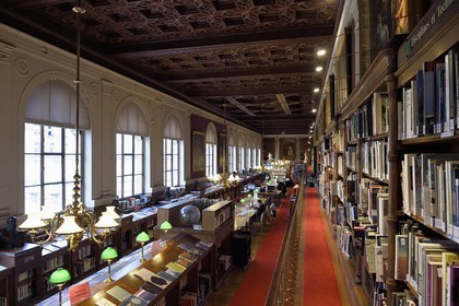 France, Paris (75), quartier de Saint-Germain-des-Prés, Ecole nationale supérieure des Beaux-Arts, la bibliothèque dans le Palais des Etudes