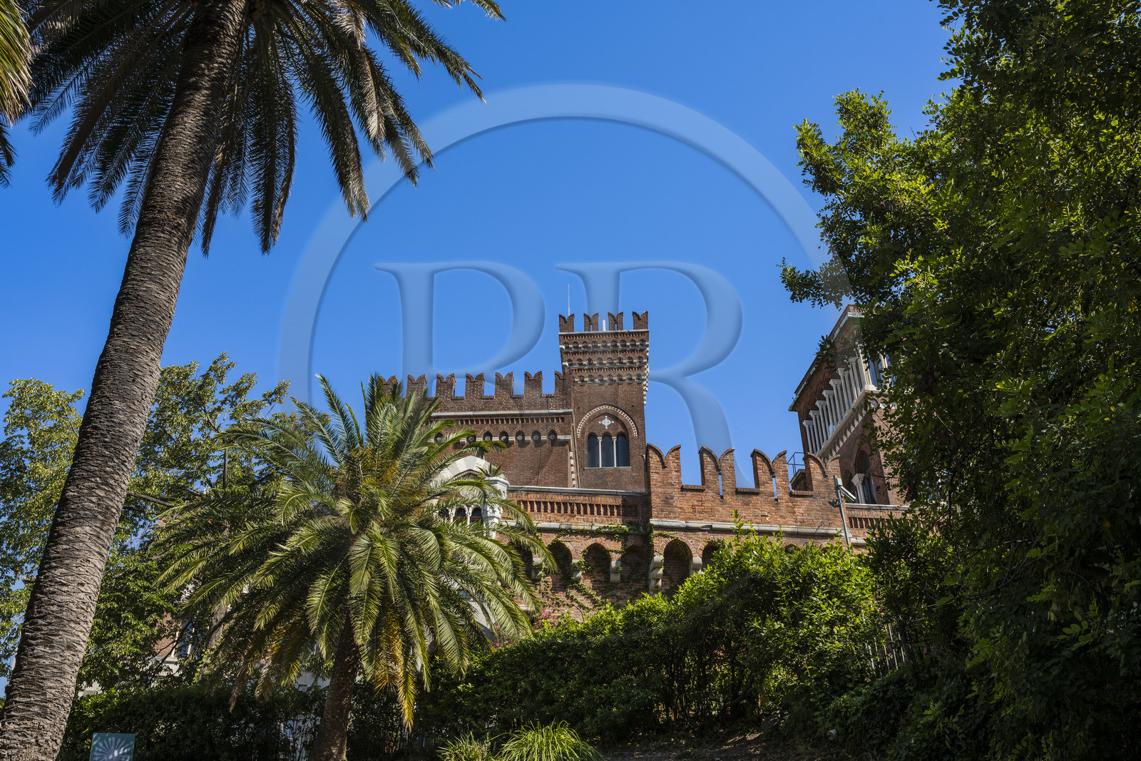 Italie, Ligurie, Gênes, Castello d'Albertis Museo delle Culture del Mondo, chateau de Enrico Alberto D'Albertis, explorateur, navigateur et écrivain voyageur génois (1846-1932)