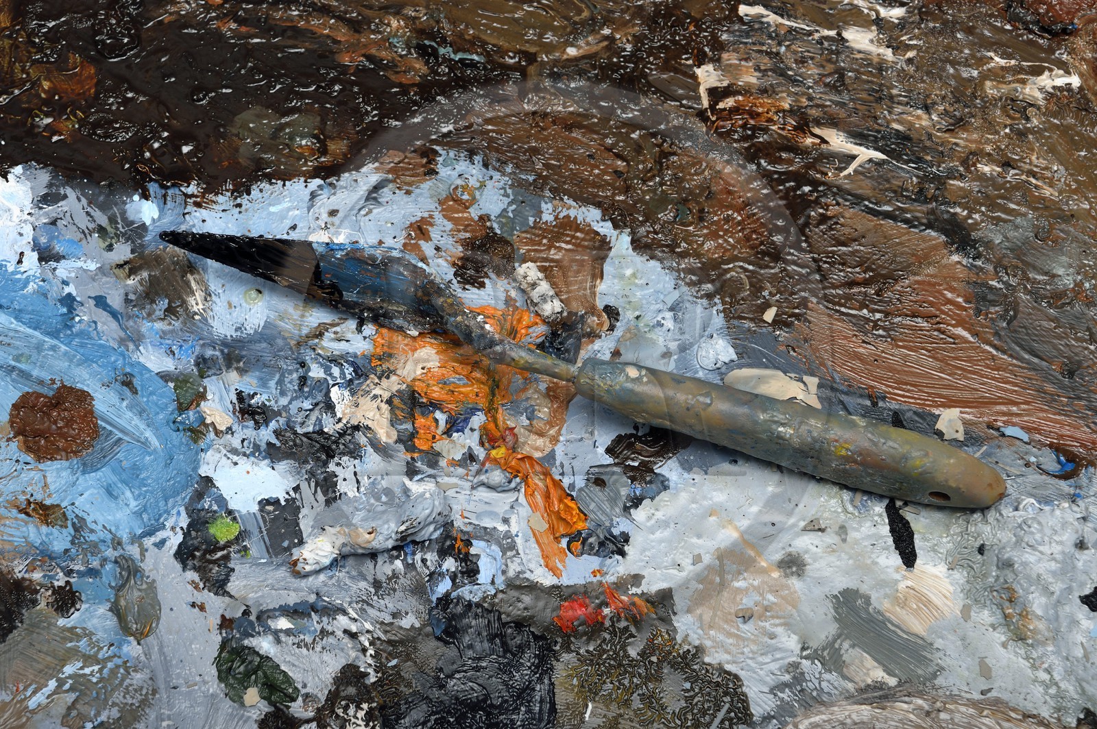 France, Val-de-Marne (94), Yvry-sur-Seine, Atelier de Fred Kleinberg, travail pour l'exposition Odyssée