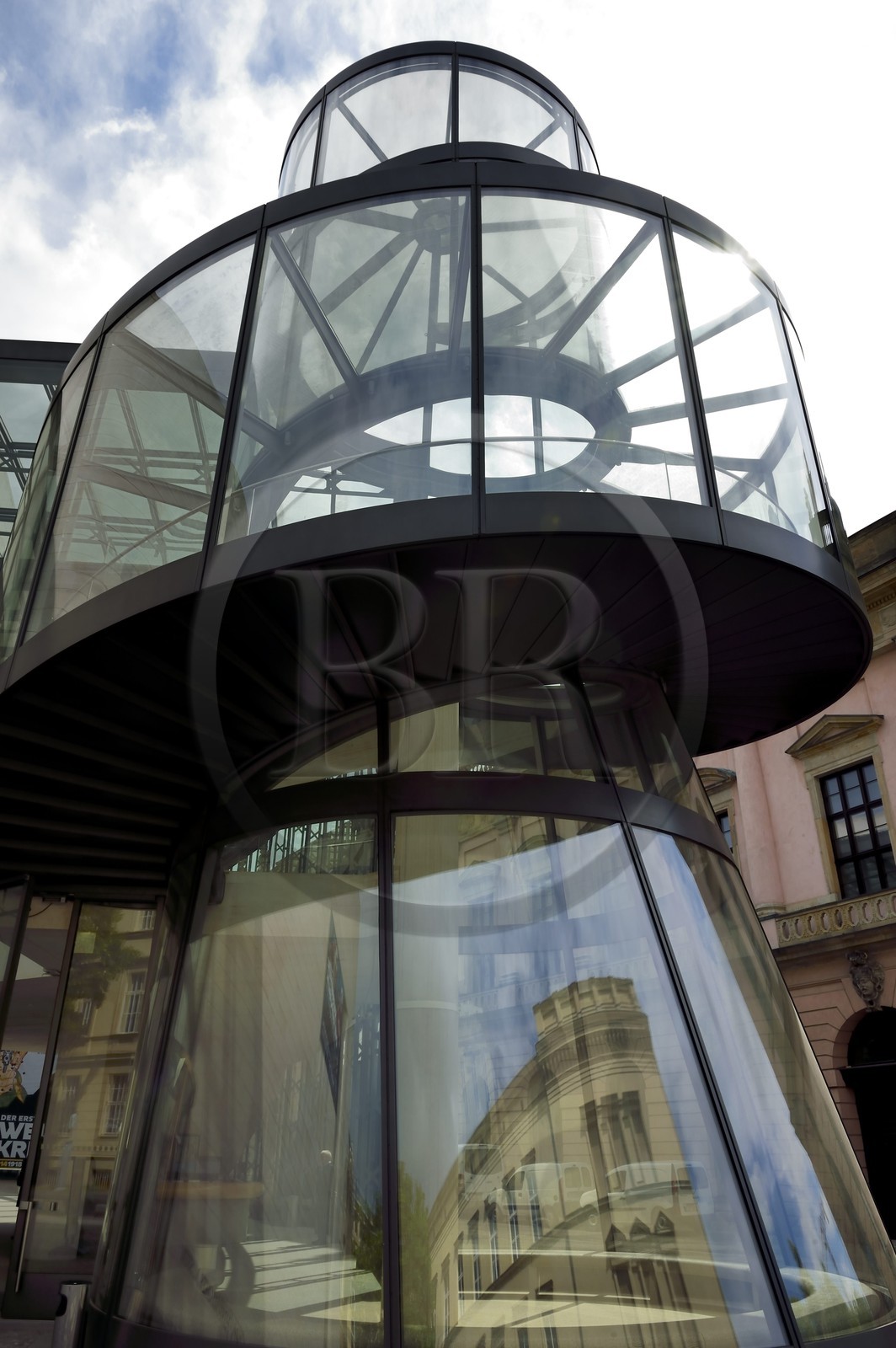 Allemagne, Berlin, le Deutsches Historisches Museum, l'extension par Ieoh Ming Pei