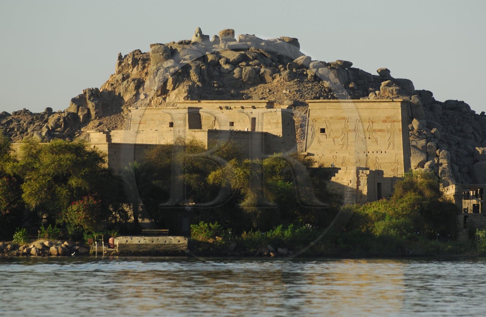 Egypte, Haute-Egypte, Nubie, vallée du Nil, Assouan, île d'Agilka, Philae classé Patrimoine Mondial de l'UNESCO, le temple d'Isis