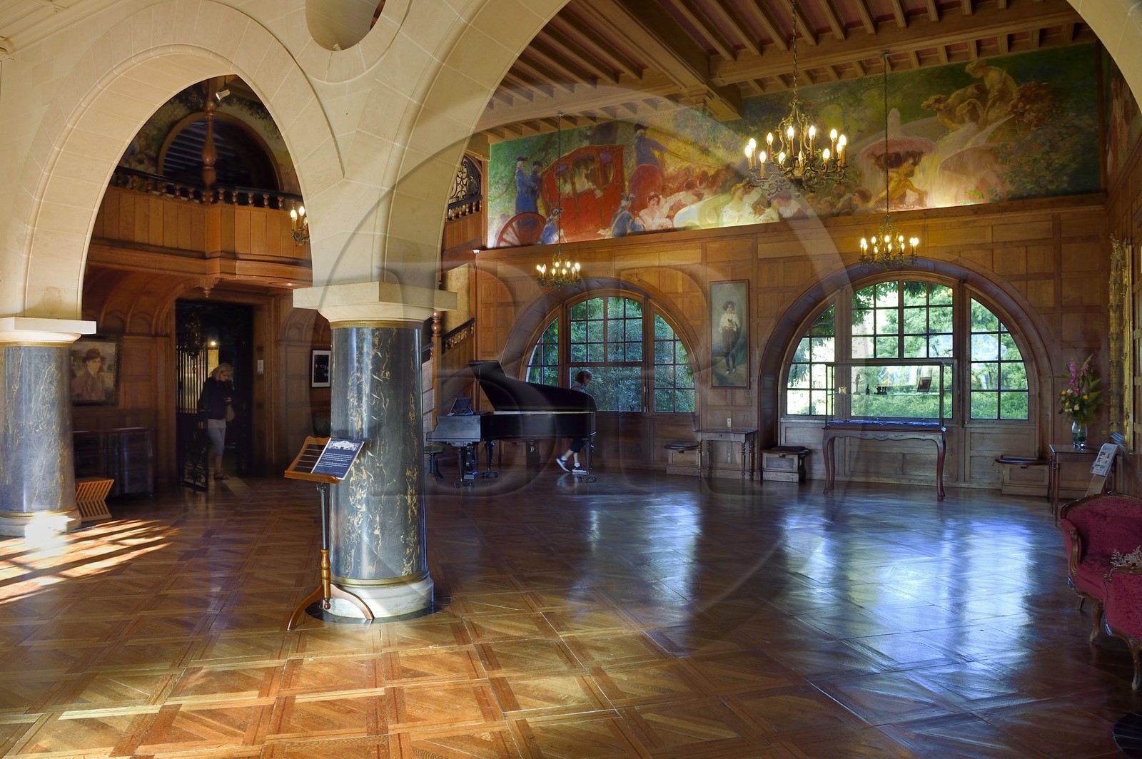 France, Pyrenees Atlantiques, Basque Country, Cambo les Bains, Villa Arnaga, the French author Edmond Rostand's house and museum, the Great Hall