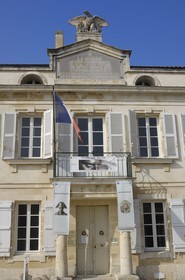 France, Charente-Maritime (17), Ile d'Aix, le bourg, le musée Napoléonien dans la rue Napoléon