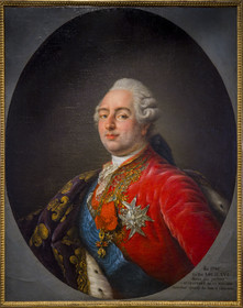France, Paris (75), quartier du Marais, Musée Carnavalet, portrait du roi Louis XVI, atelier d'Antoine-François Callet (1786)