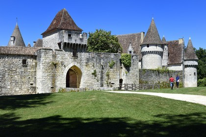 France, Dordogne (24), Ribagnac, chateau de Bridoire