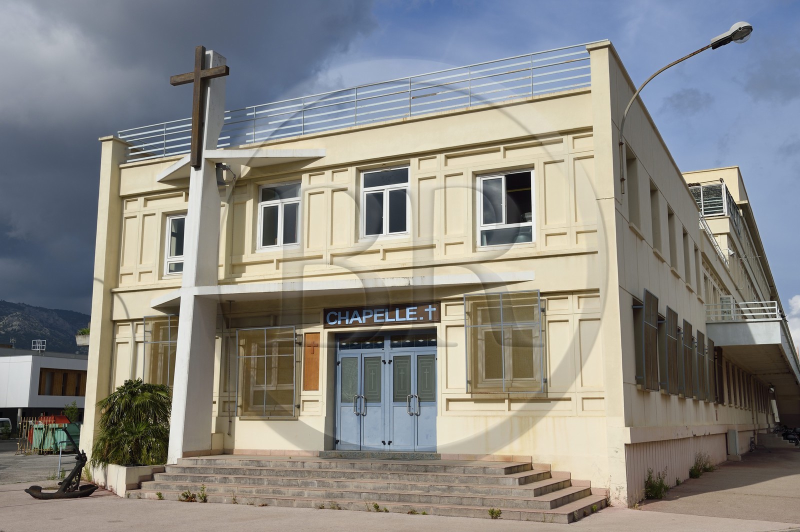 France, Var (83), Toulon, la base navale (Arsenal), la chapelle catholique de la base