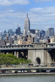 Etats-Unis, New York, Manhattan, Pont de Manhattan