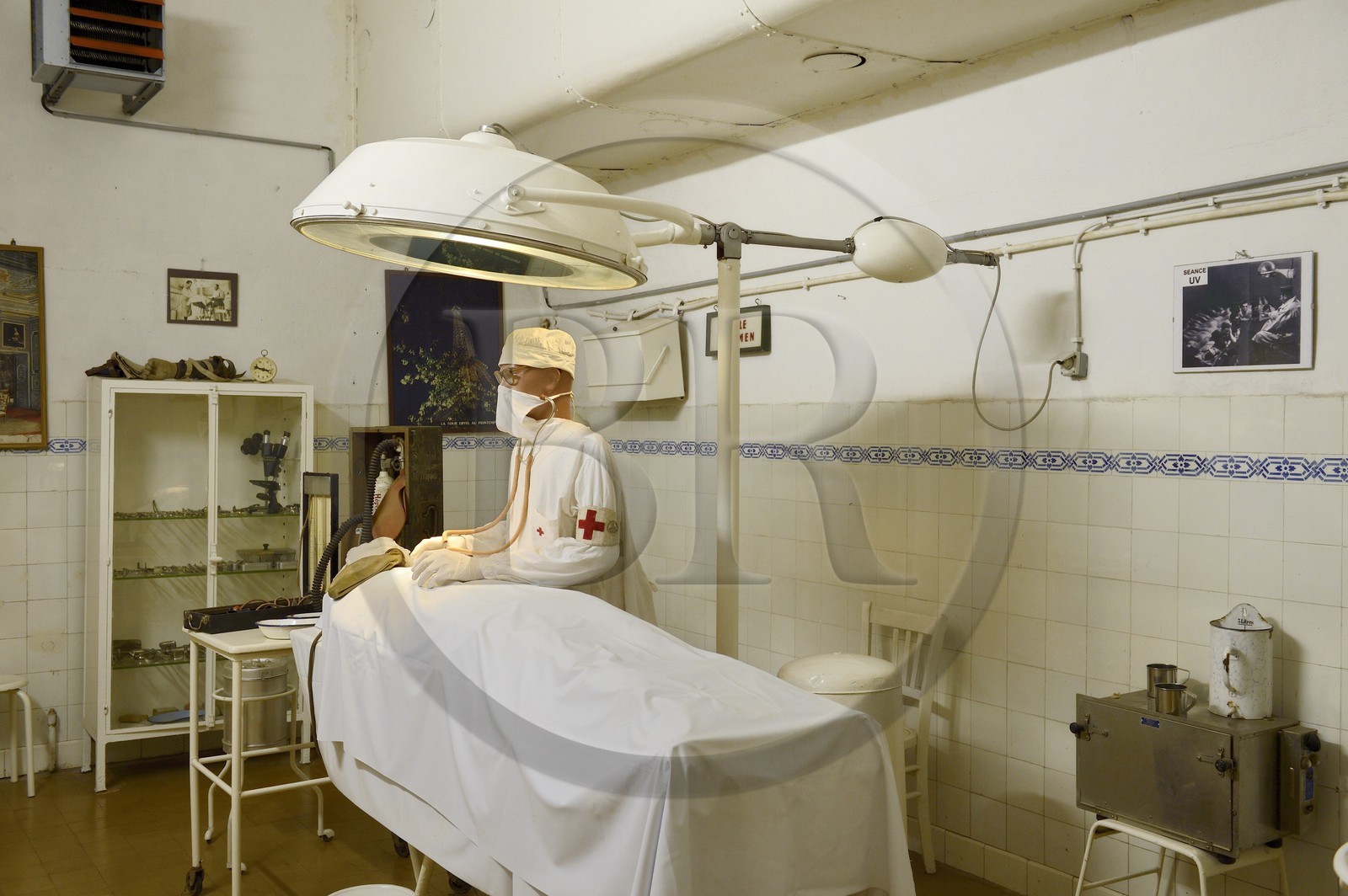 France, Moselle (57), Veckring, Ligne Maginot, forteresse du Hackenberg, bloc opératoire