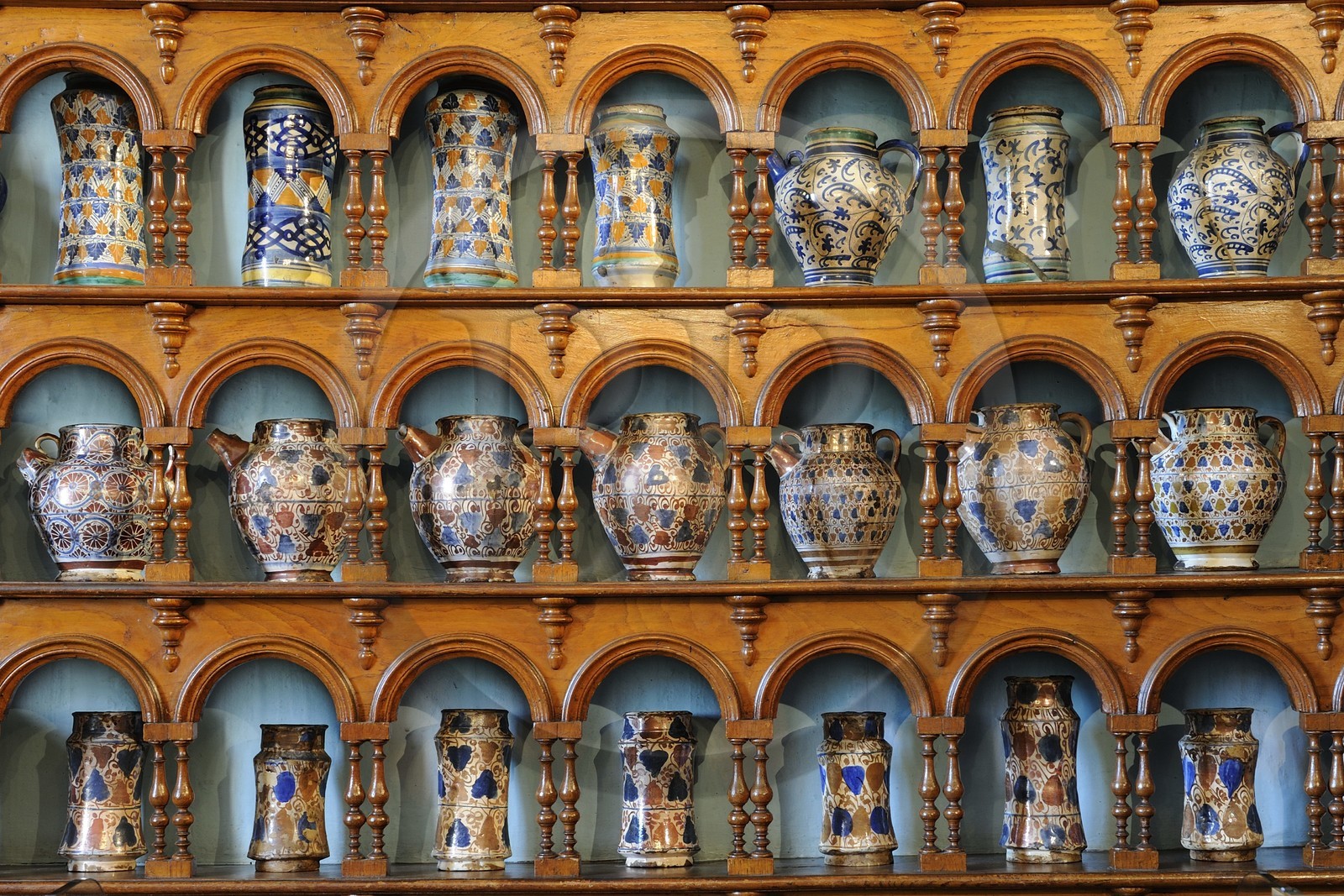 France, Saône et Loire (71), Louhans, la pharmacie de l'Hôtel-Dieu