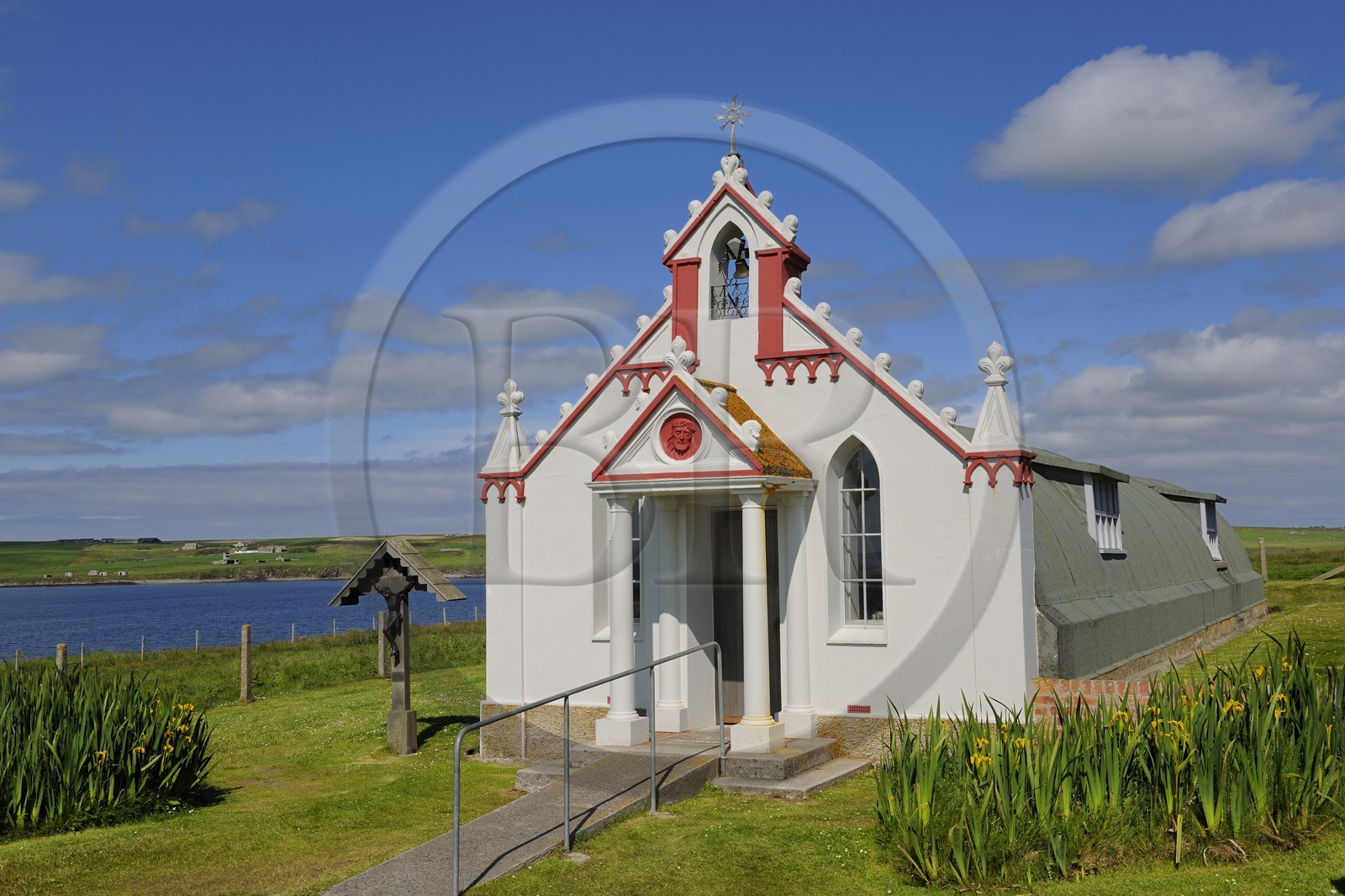 Royaume-Uni, Ecosse, Iles Orcades, Mainland à Lamb Holm, the Italien Chapel (la chapelle italienne) datant de la 2ème guerre mondiale