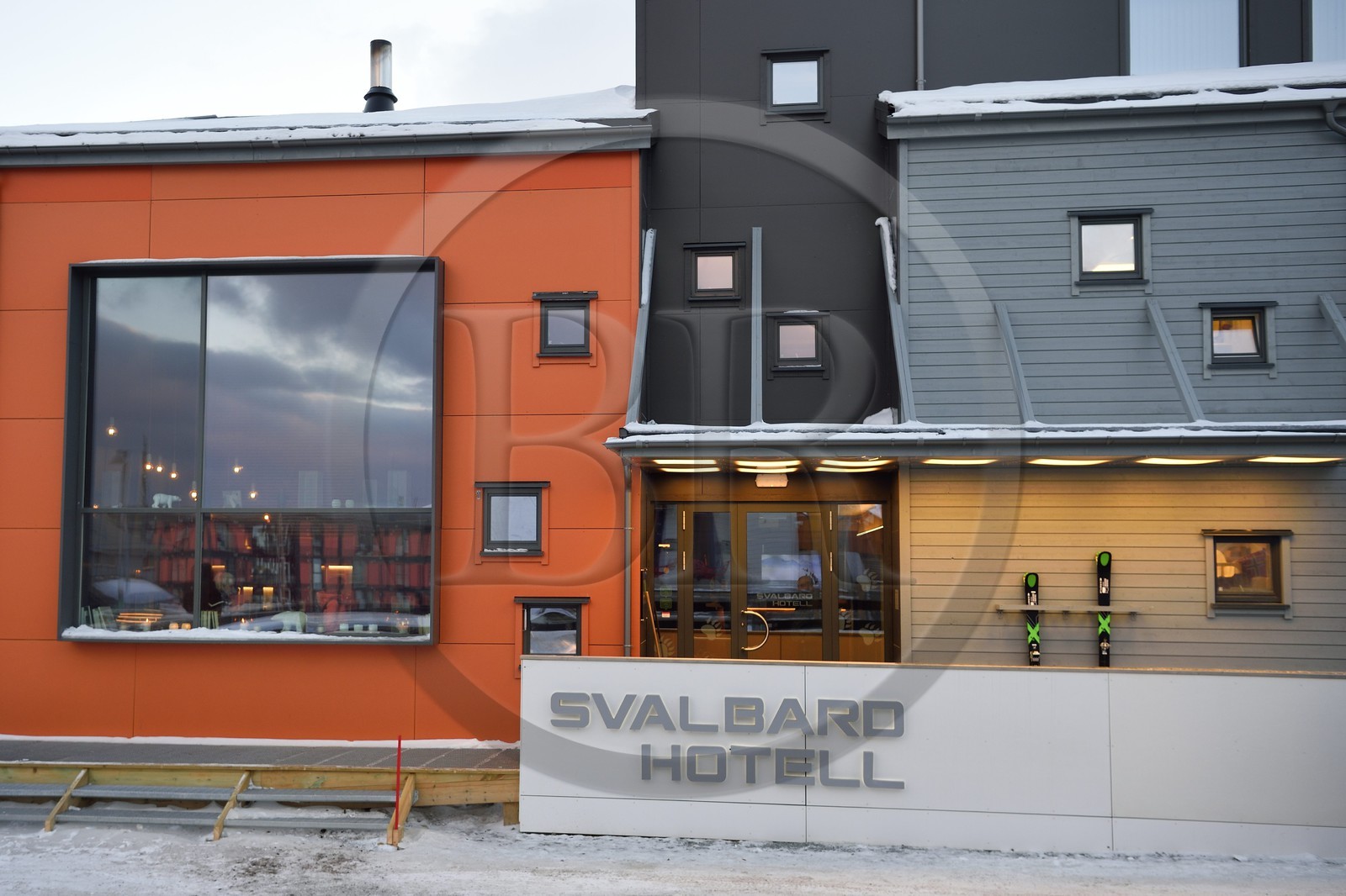 Norvège, Svalbard, Spitzberg, Longyearbyen, le Svalbard Hotel