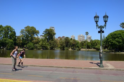 Argentina, Buenos Aires, Palermo park, Plaza Holanda Lake