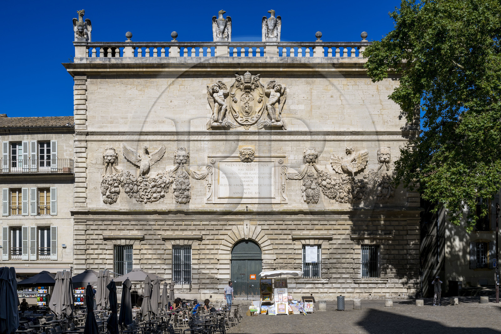 France, Vaucluse (84), Avignon, place du Palais, Hotel des Monnaies (XVIIe siècle)