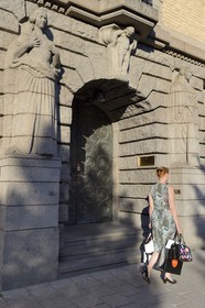 Sweden, Stockholm, building called Thulehuset on 14 Kungstradgardsgatan and built between 1915-1918 by the architect Erik Lallerstedt