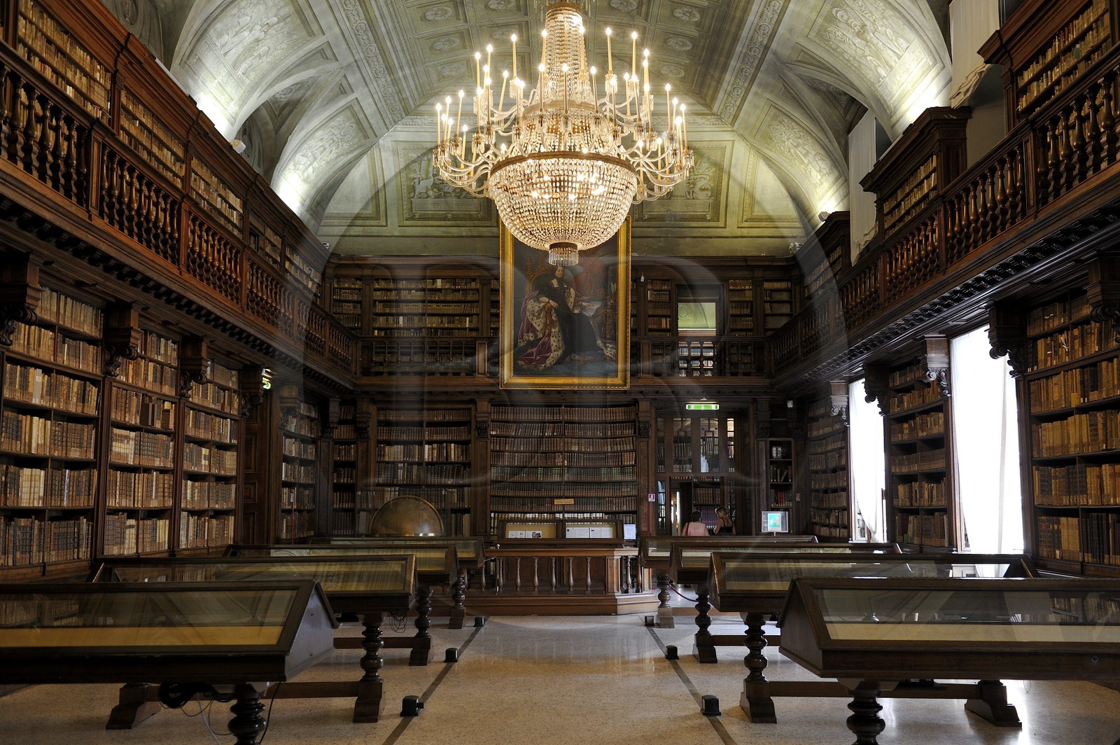 Italy, Lombardy, Milan, Brera Academy (Accademia di Brera), National Library of Brera (Biblioteca Nazionale Braidense)