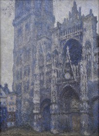 France, Seine Maritime, Rouen, Fine Arts museum, painting Portail de la cathédrale de Rouen, temps gris (Portal of the Rouen Cathedral, gray weather) by Claude Monet, 1892