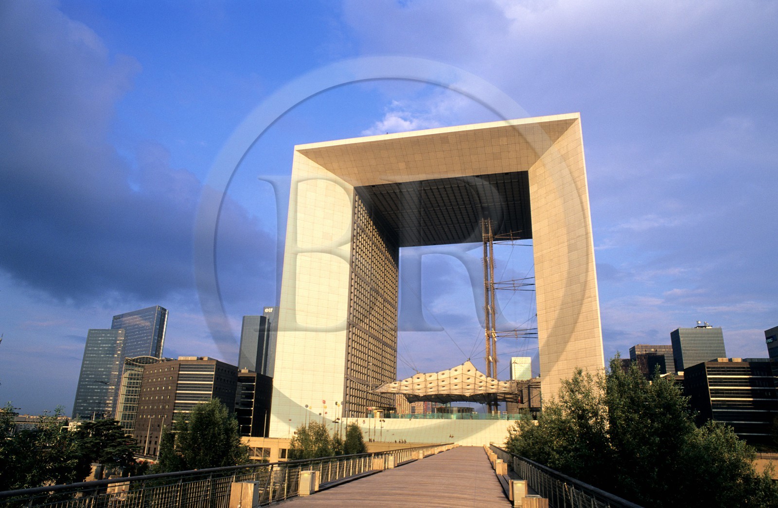 France, Paris, La Defense, Grande Arche (Large Arch) by architect Otto Von Spreckelsen