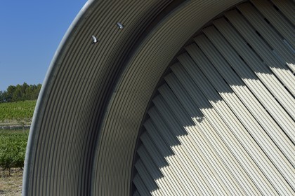 France, Bouches du Rhone,  Le Puy Sainte Reparade, Chateau La Coste vineyard and contemporary art center, AOP Côteaux d'Aix, Winemaking Cellars by Jean Nouvel (Compulsory Mention)