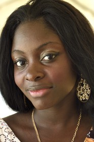 Gabon, Libreville, young woman