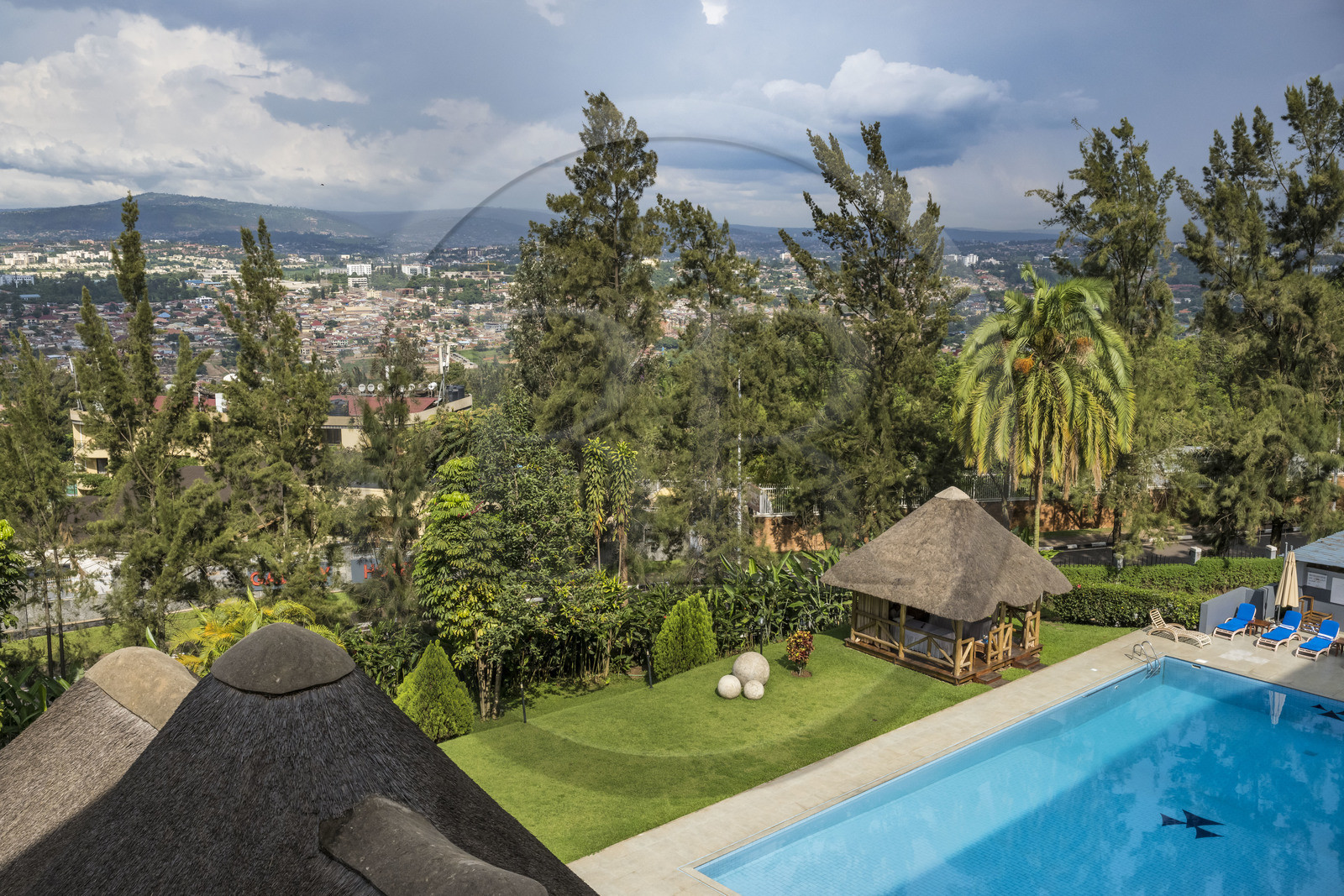 Rwanda, Kigali, centre ville Kigali CBD, Hotel des Mille Collines, premier grand hotel historique du pays