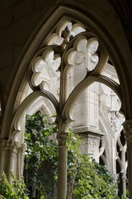 France, Meurthe-et-Moselle, Toul, cloister of the collegiate church of Saint-Gengoult