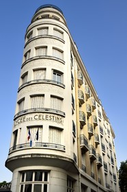 France, Allier (03), Vichy, the former Hotel des Célestins, now Lycée des Célestins, in the shape of a liner and in Art Deco style