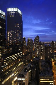 Etats-Unis, New York, Manhattan, tours de Time Warner sur Columbus circle