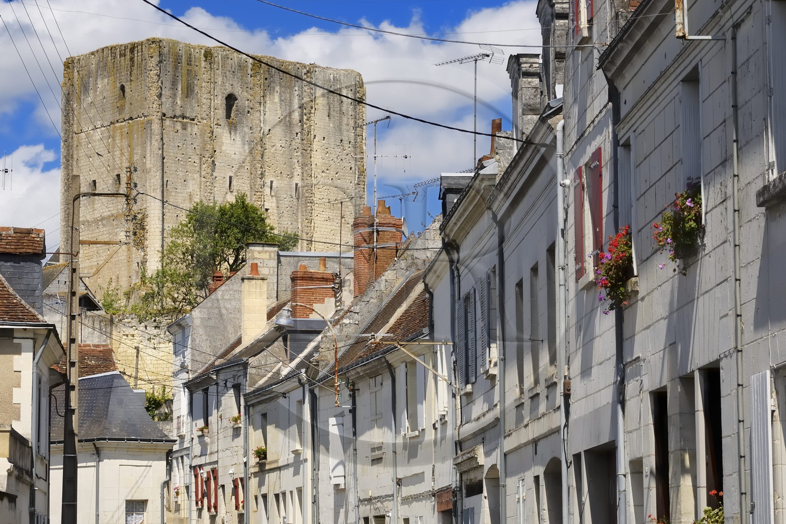 France, Indre et Loire, Loches, the donjon from the feudal fortress