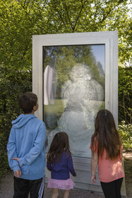 Suisse, Bâle, Riehen, fondation Beyeler, Snowman - Bonhomme de Neige (1990-2016) par Peter Fischli et David Weiss