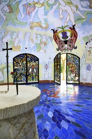 France, Var (83), Fréjus, chapelle Notre-Dame de Jérusalem conçue par Jean Cocteau et dédiée aux chevaliers du Saint-Sépulcre