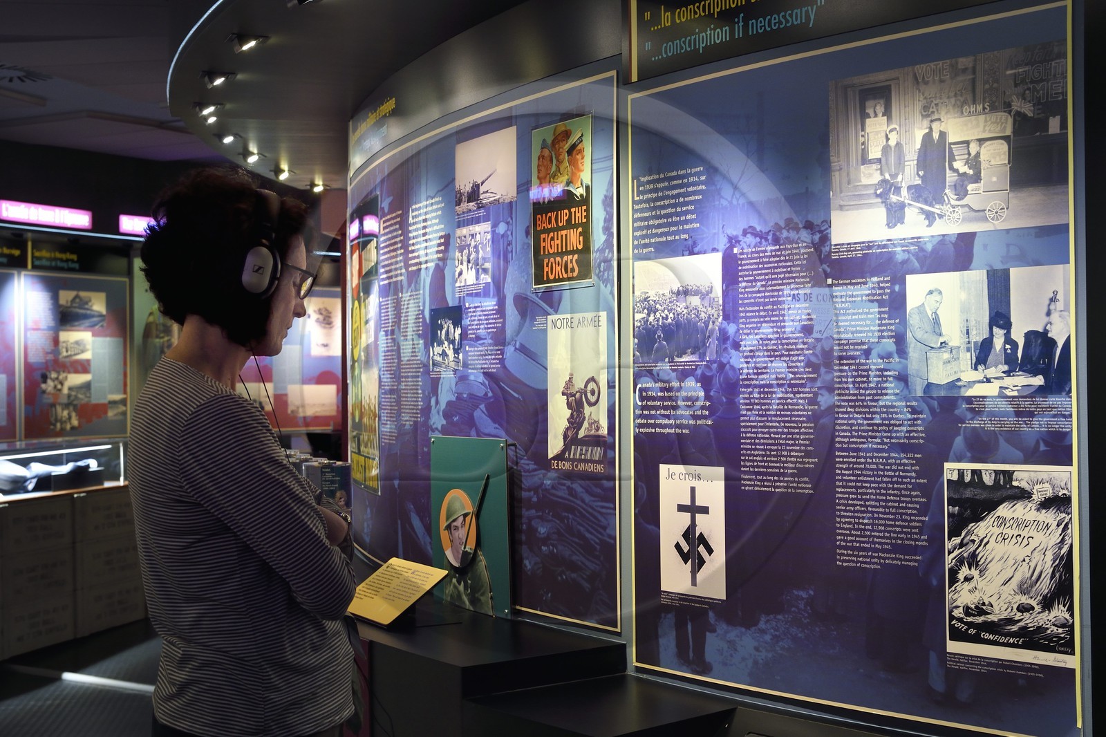 France, Calvados (14), Courseulles-sur-Mer, Centre Juno Beach, musée consacré au role du Canada lors de la Seconde Guerre Mondiale