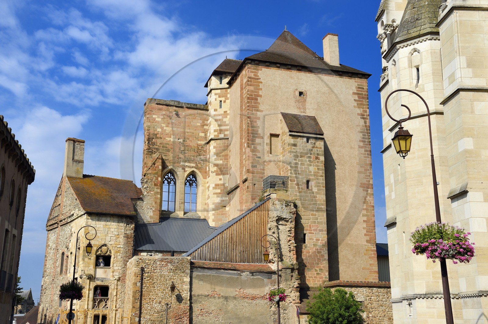 France, Allier (03), ancienne province du Bourbonnais, Moulins, Tour de la Mal-Coiffée de l'ancien Chateau des Ducs de Bourbon qui fut transformée en prison jusqu'en 1984