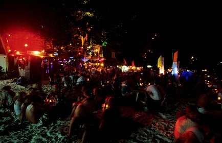Thaïlande, Archipel îles Samui, Full Moon Party sur l' île de Koh Pha-Ngan, la fête au cúur de la nuit