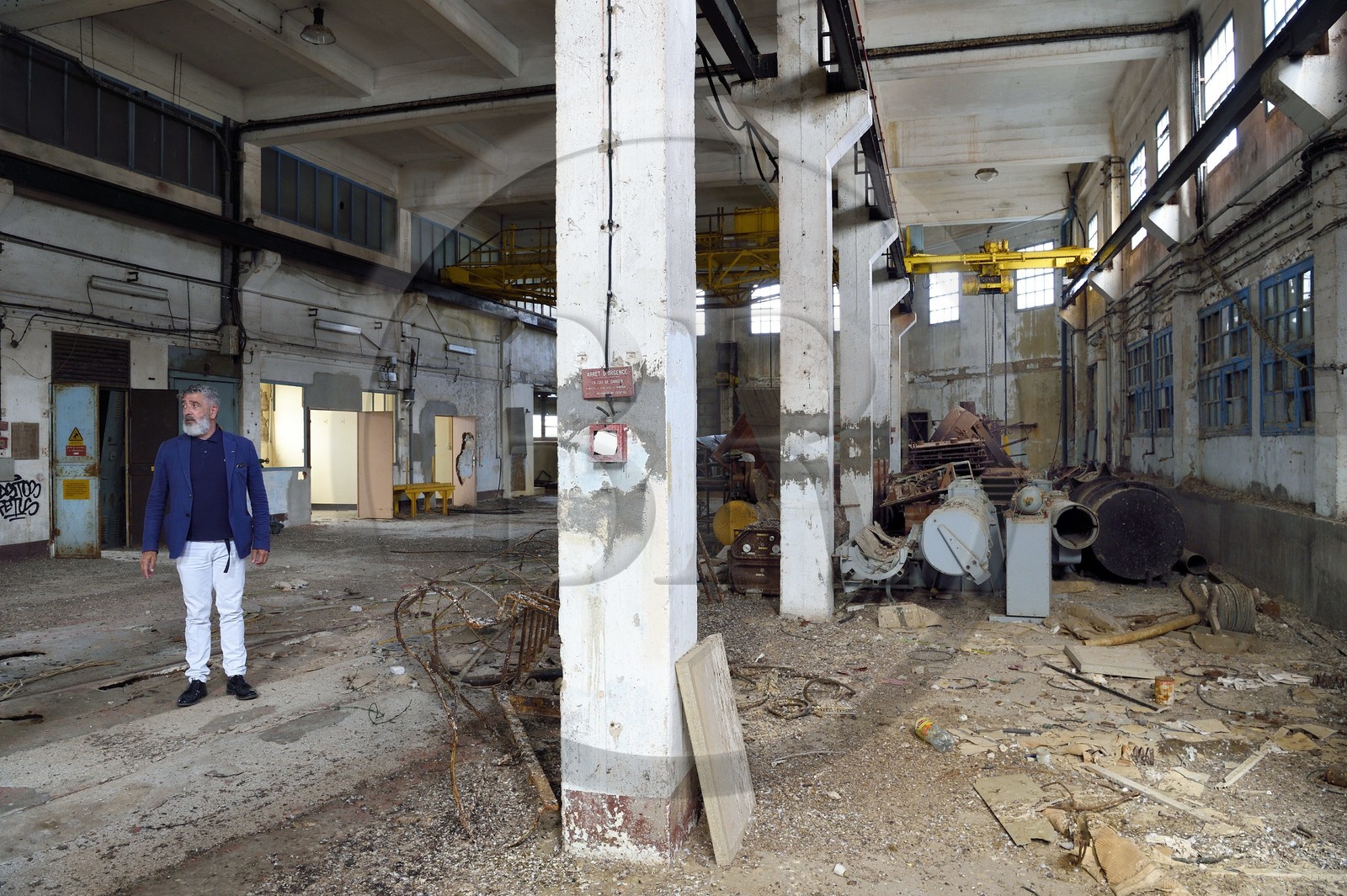 France, Var (83), Toulon, le mole des torpilles à la pointe de Pipady au coeur de la rade en attente de sa rehabilitation
