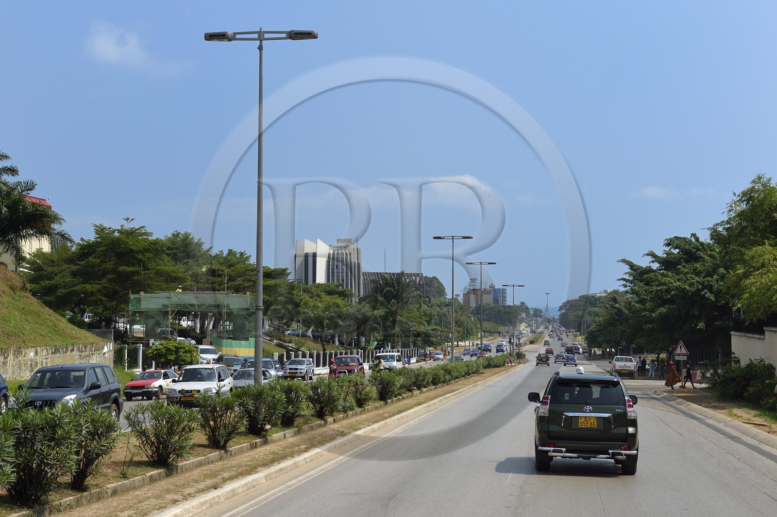 Gabon, Libreville, boulevard Triomphal El Hadj Omar Bongo