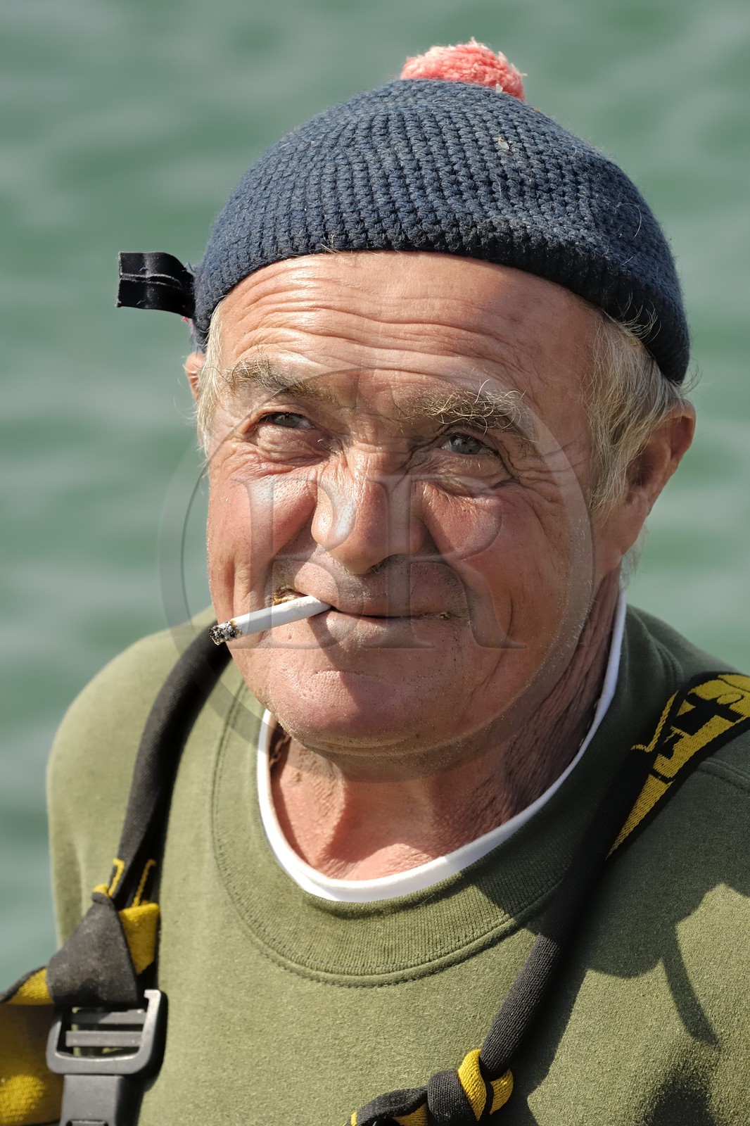 France, Manche (50), archipel des îles Chausey, le pêcheur Frederic Legrand dit Fredo