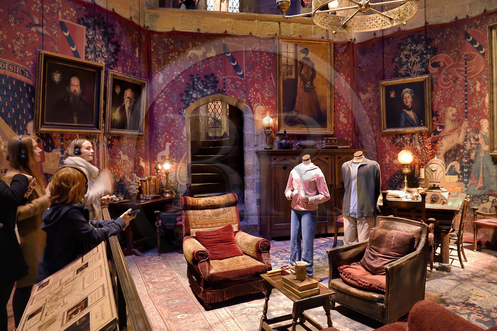 Royaume-Uni, Hertfordshire, Leavesden, Leavesden Film Studios, Harry Potter Studio Tour London, les coulisses du tournage des 8 films de Harry Potter, salle commune de Gryffondor
