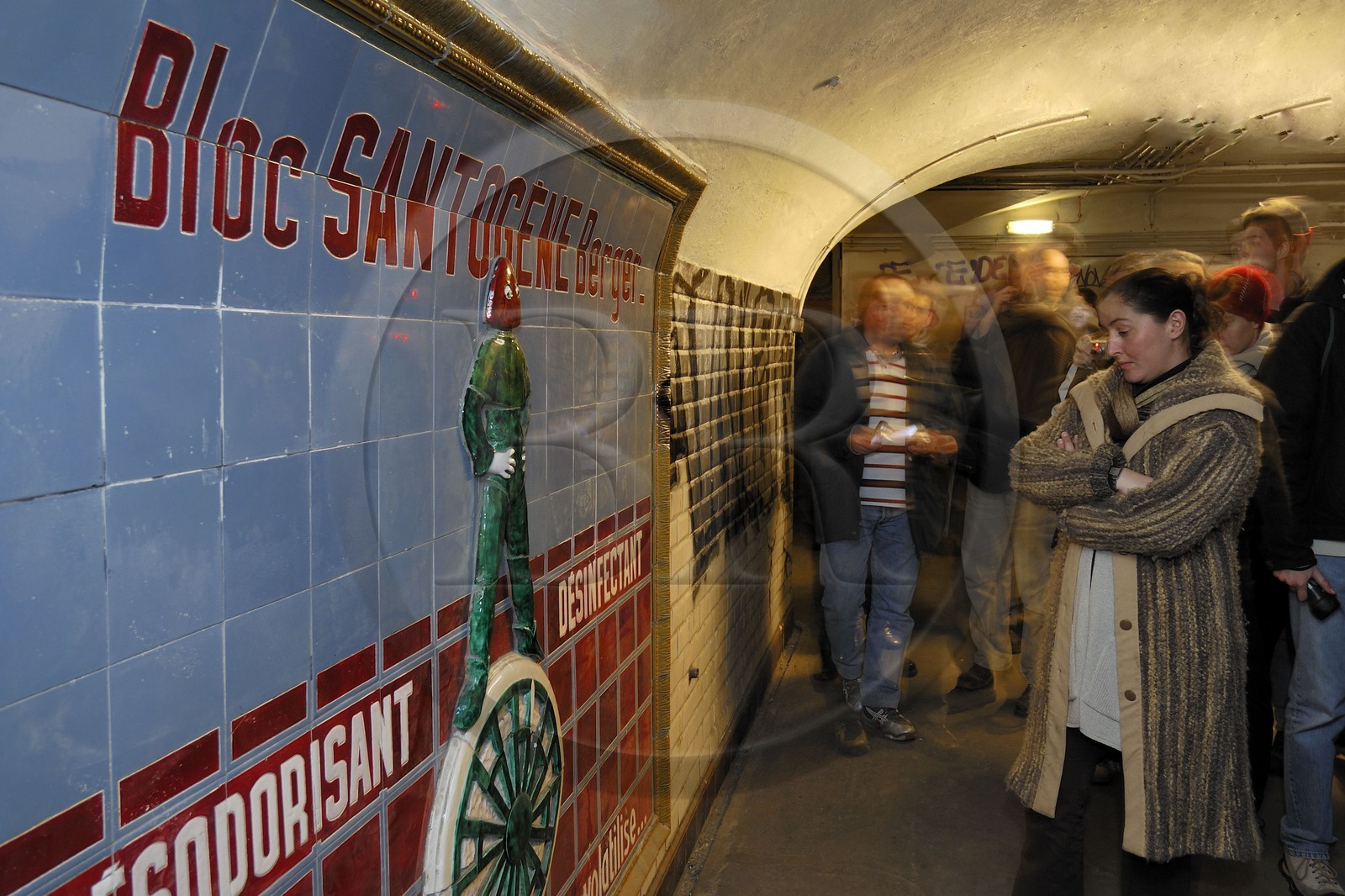 France, Paris  (75) le metro parisien, ancienne station désaffectée