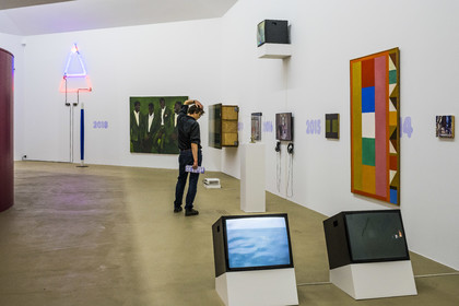 Suisse, Bâle, le Kunstmuseum Basel Gegenwart (musée d'Art contemporain), exposition Heute Nacht getraumt (rêvé cette nuit) proposée par l'artiste Ruth Buchanan