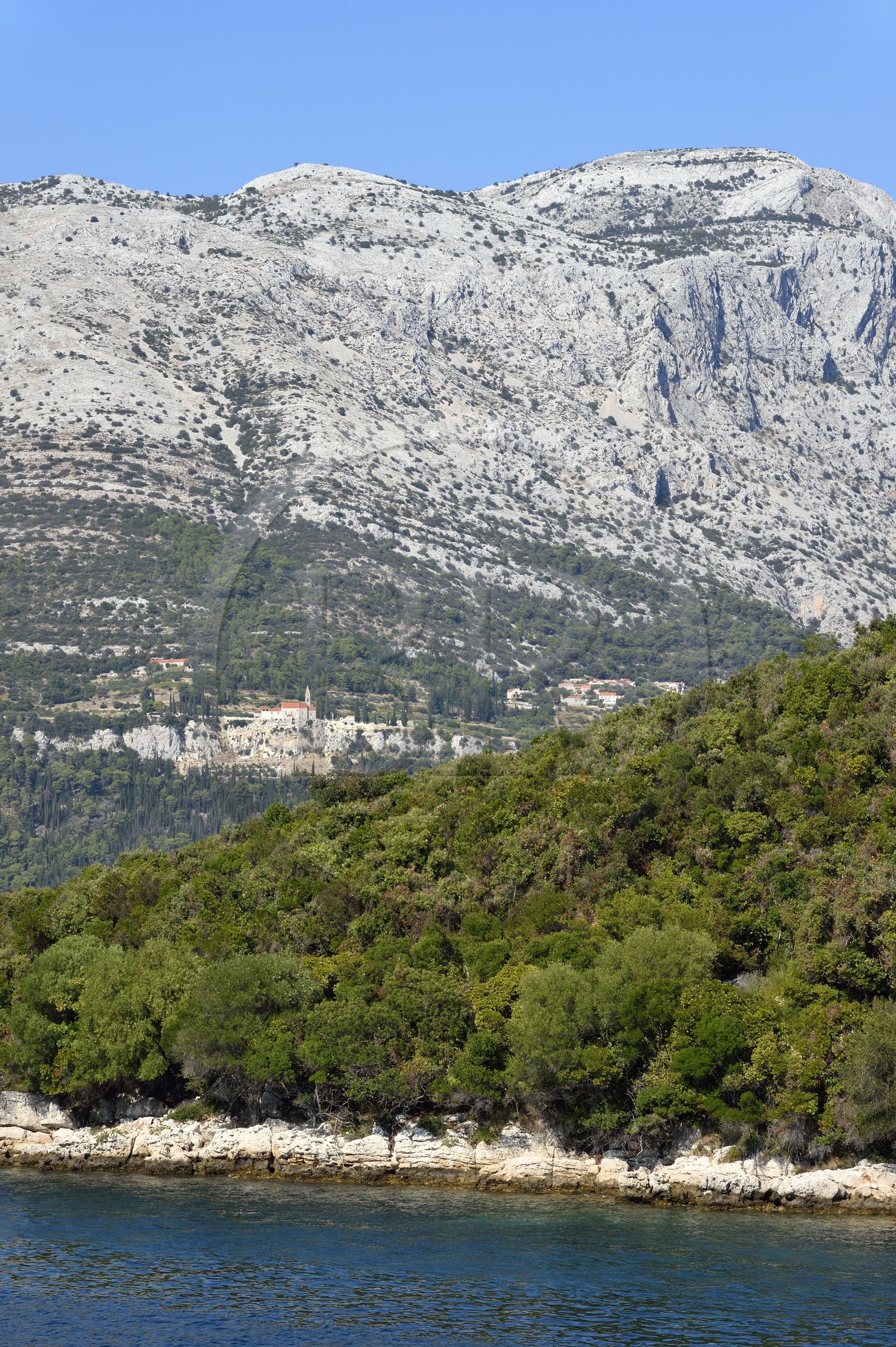 Croatia, Dalmatia, Dalmatian coast, Podgorje, Orebic, Church of Our Lady of the Angels
