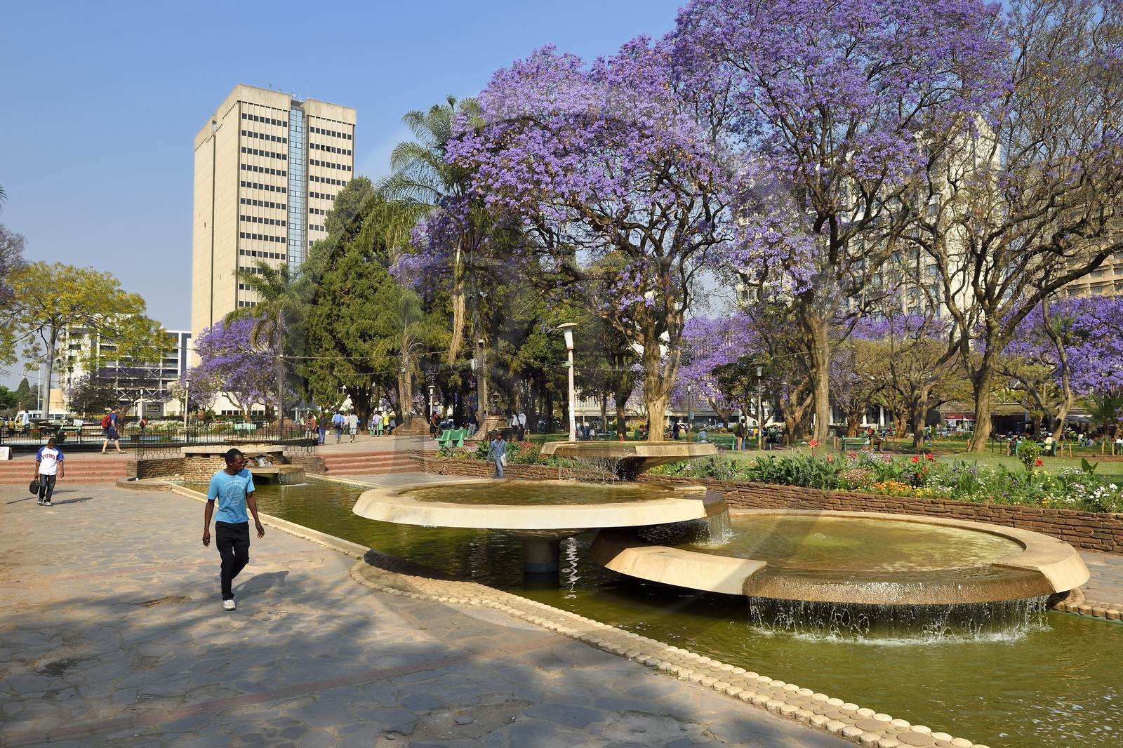 Zimbabwe, Harare, African Unity Square (anciennement Cecil Square)