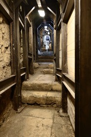 Israel, Jérusalem, ville sainte, la route en gradins  construite sous Herode 1er le Grand, chemin des pèlerins, allant du Mont du Temple à la piscine de Siloé