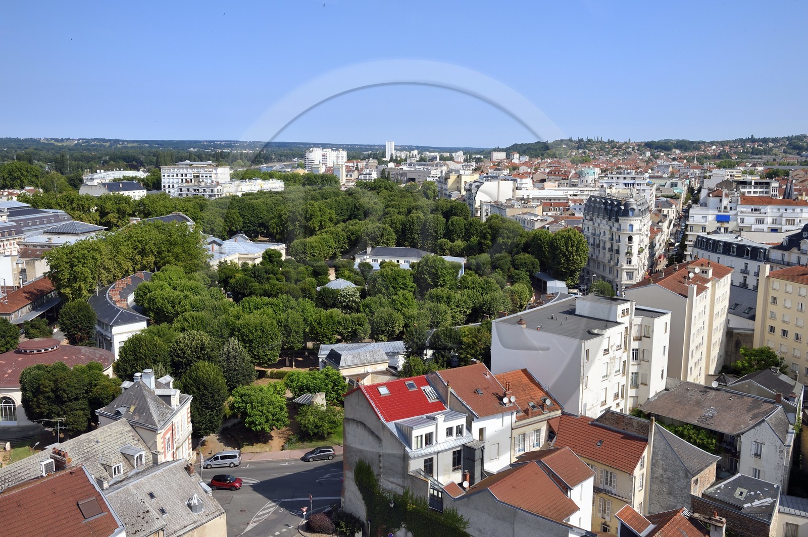 France, Allier (03), Vichy, le parc des Sources au coeur de la ville
