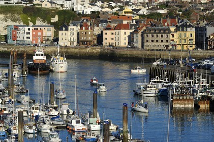 France, Seine-Maritime, Dieppe, the harbour and the district of the Pollet